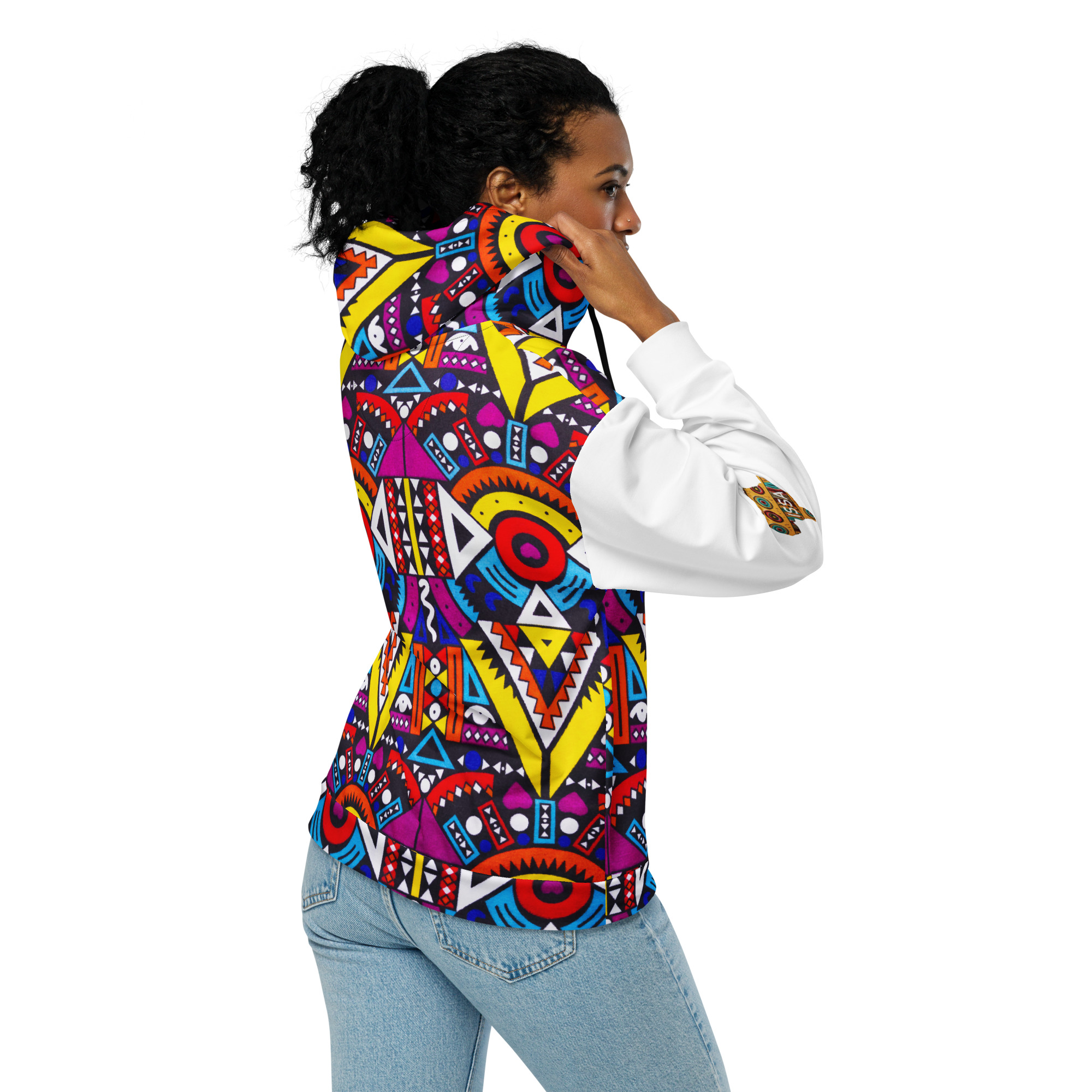 Afro-Electric Zip-Up Hoodie - Image 7