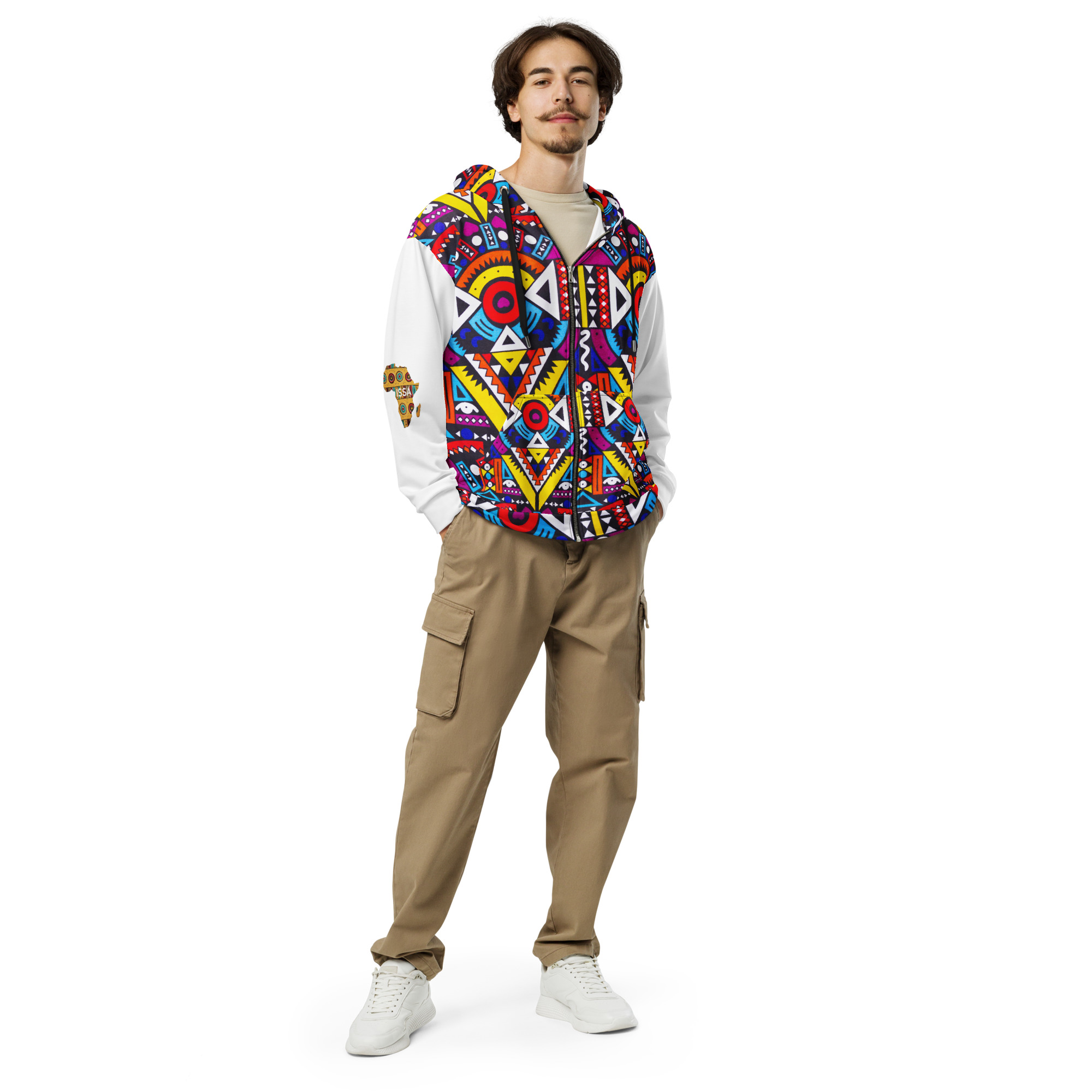Afro-Electric Zip-Up Hoodie - Image 5