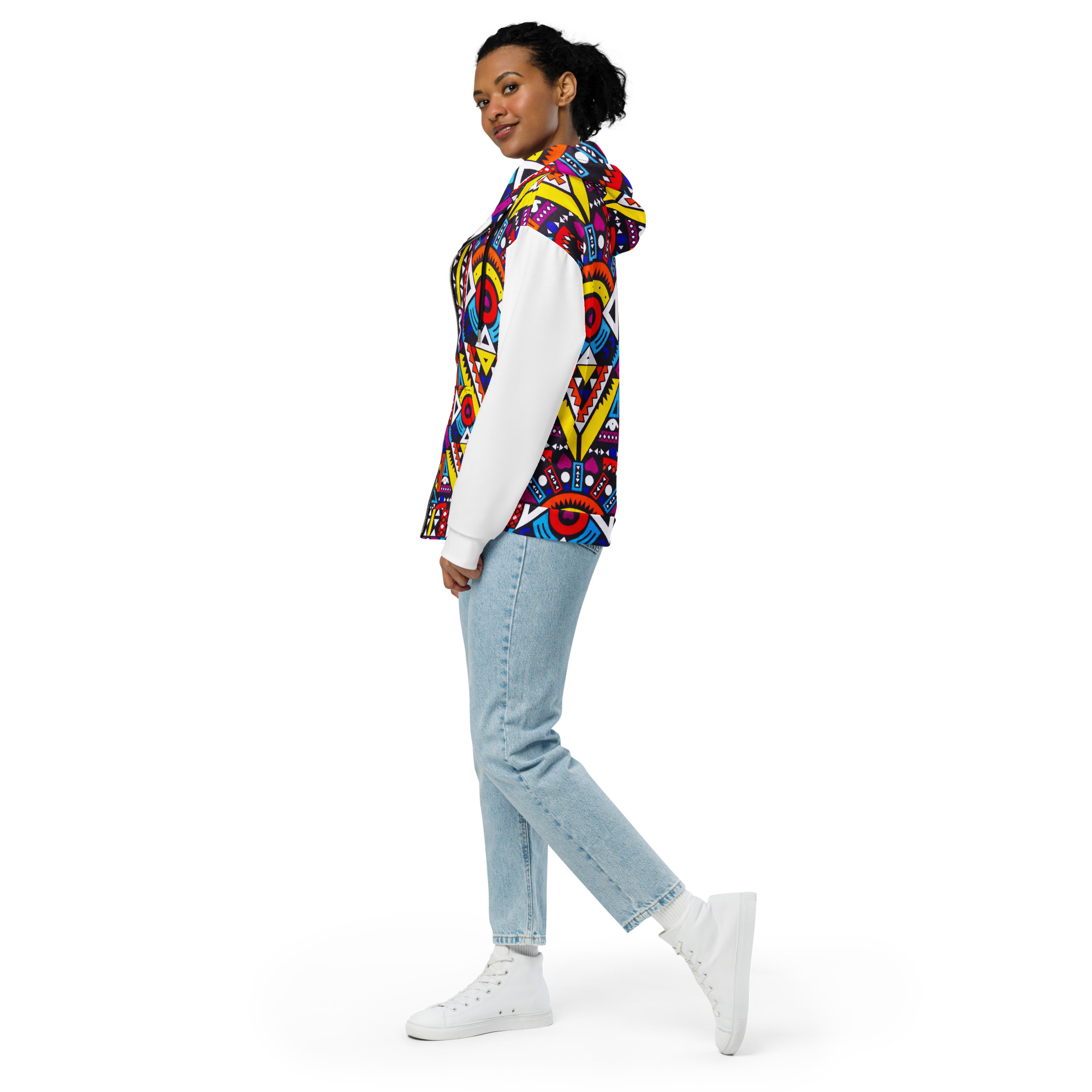 Afro-Electric Zip-Up Hoodie - Image 6