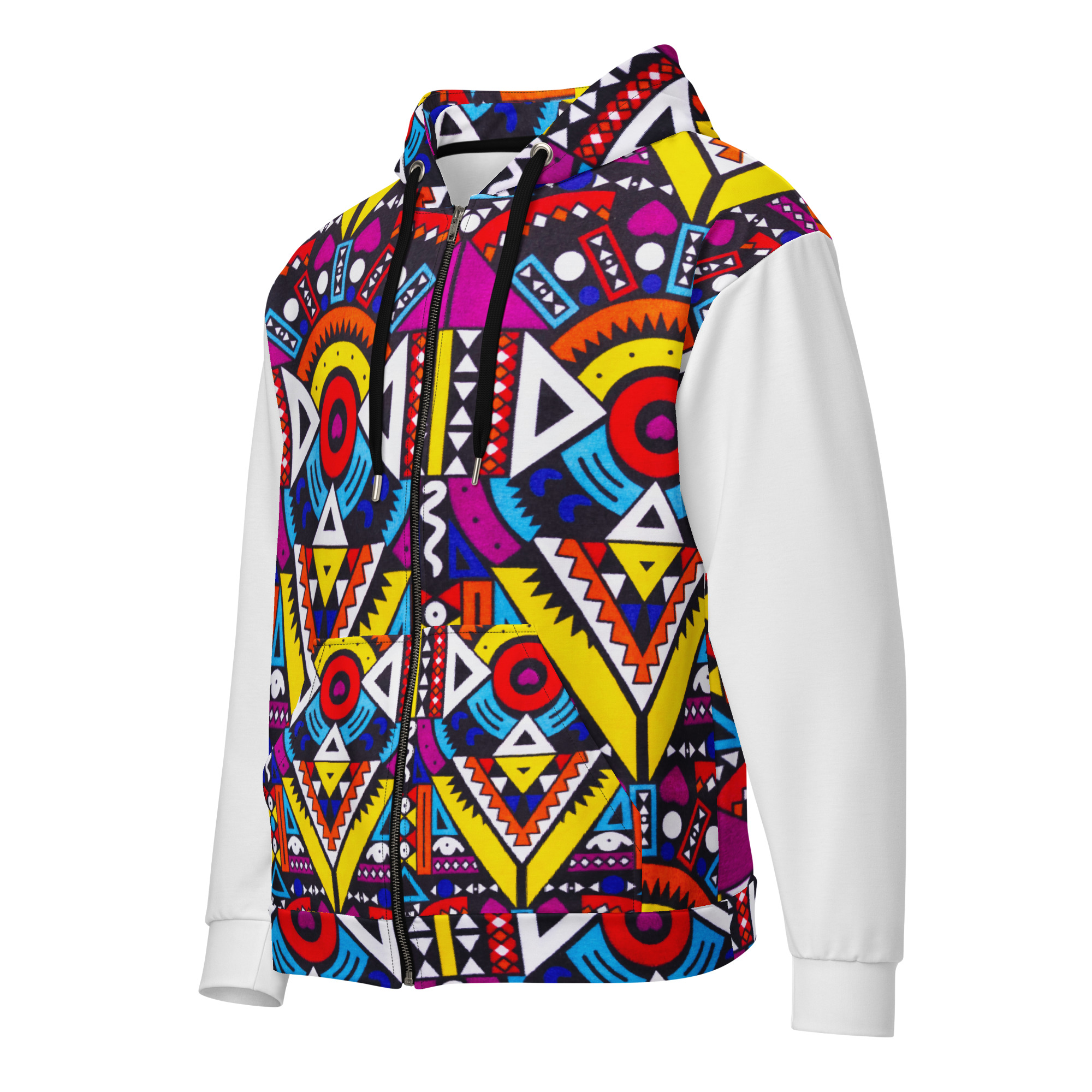Afro-Electric Zip-Up Hoodie - Image 3