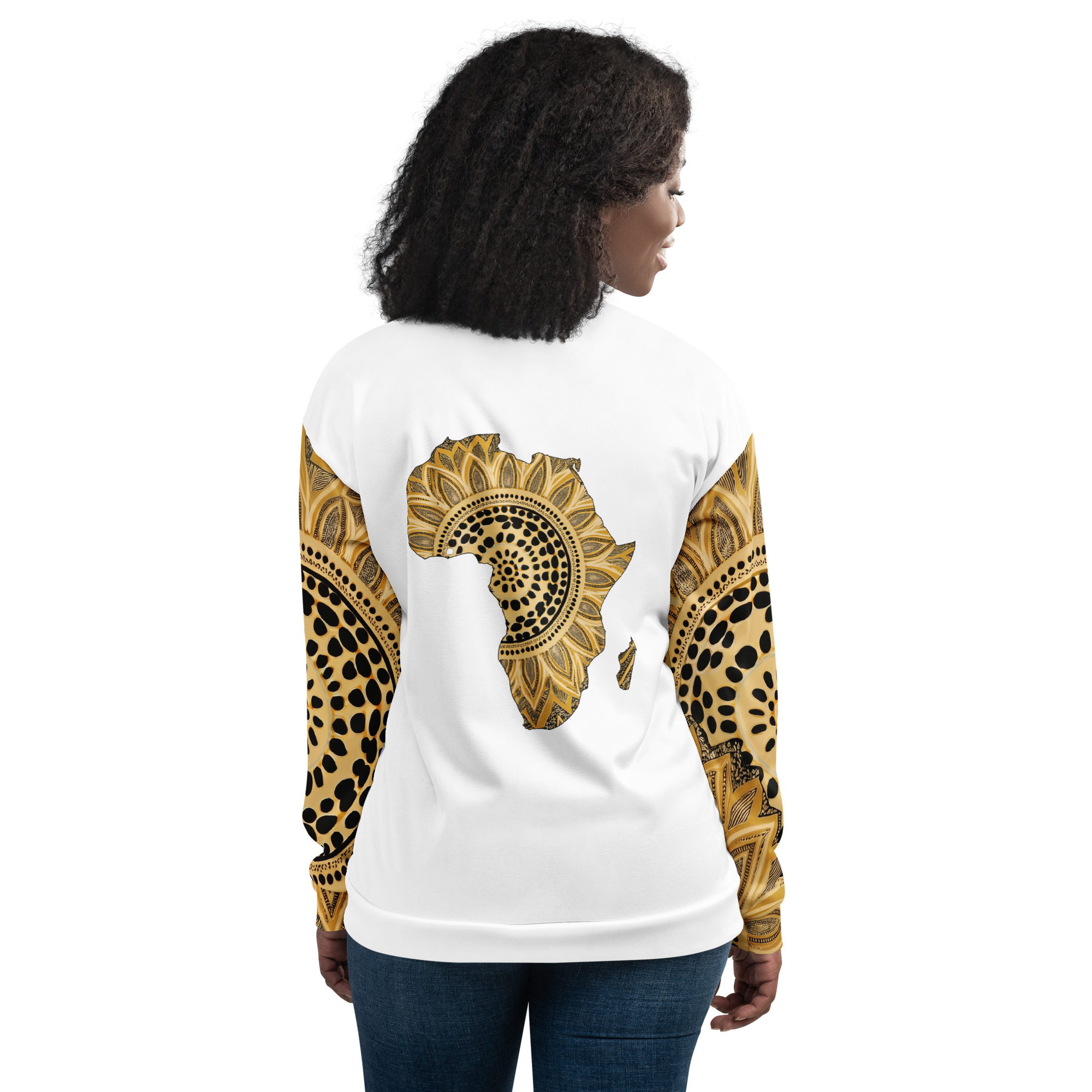 White Sika Ripple Afro Jacket - Image 5