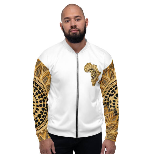 White Sika Ripple Afro Jacket