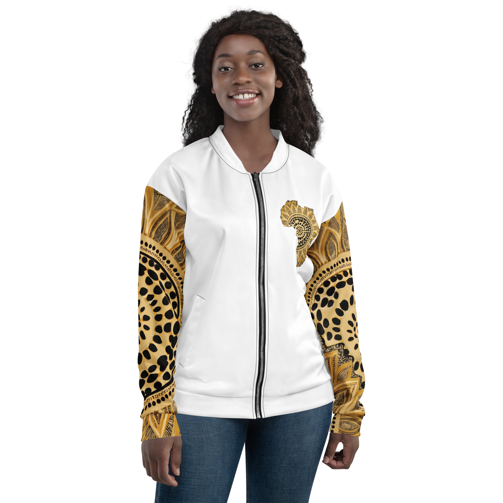 White Sika Ripple Afro Jacket - Image 2