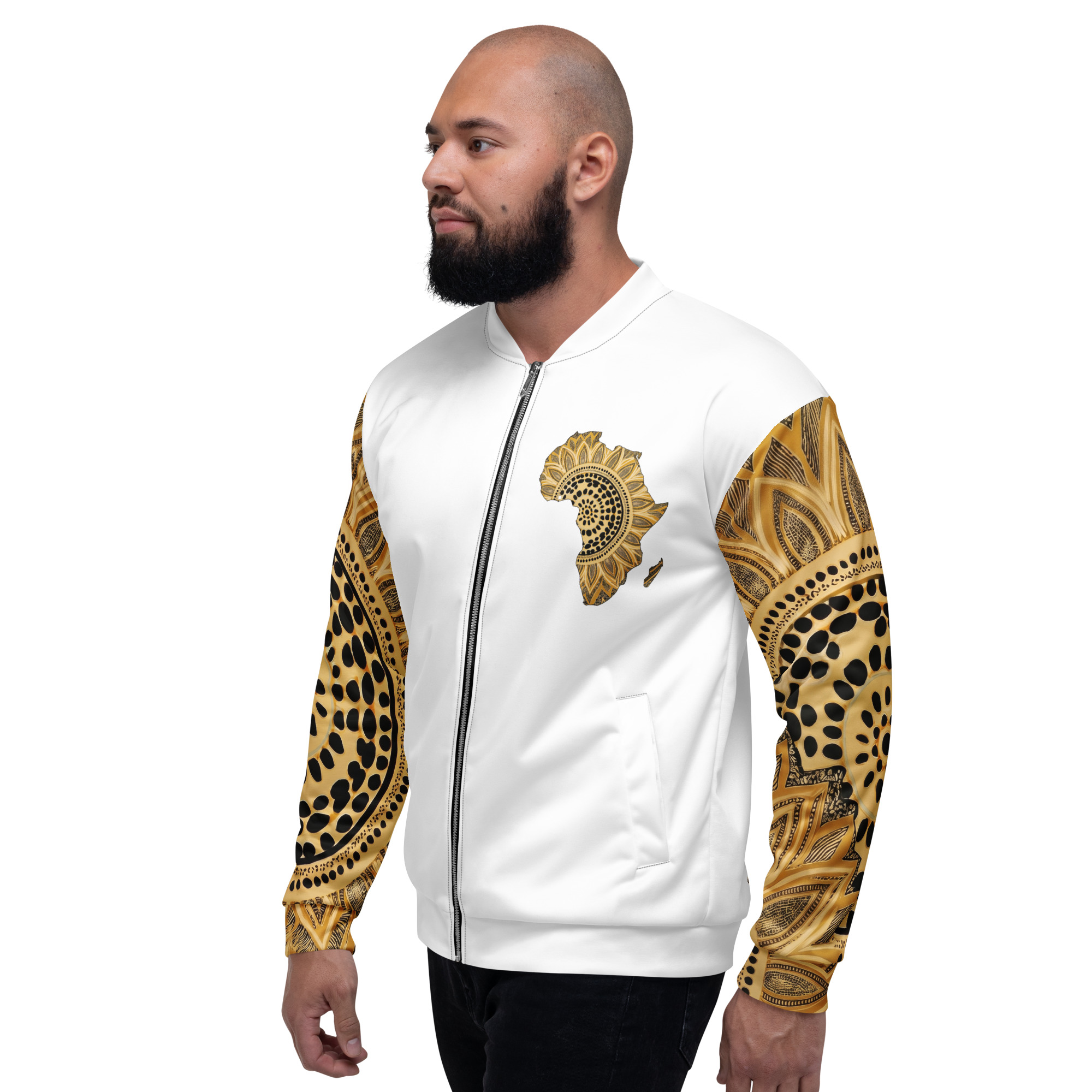 White Sika Ripple Afro Jacket - Image 7