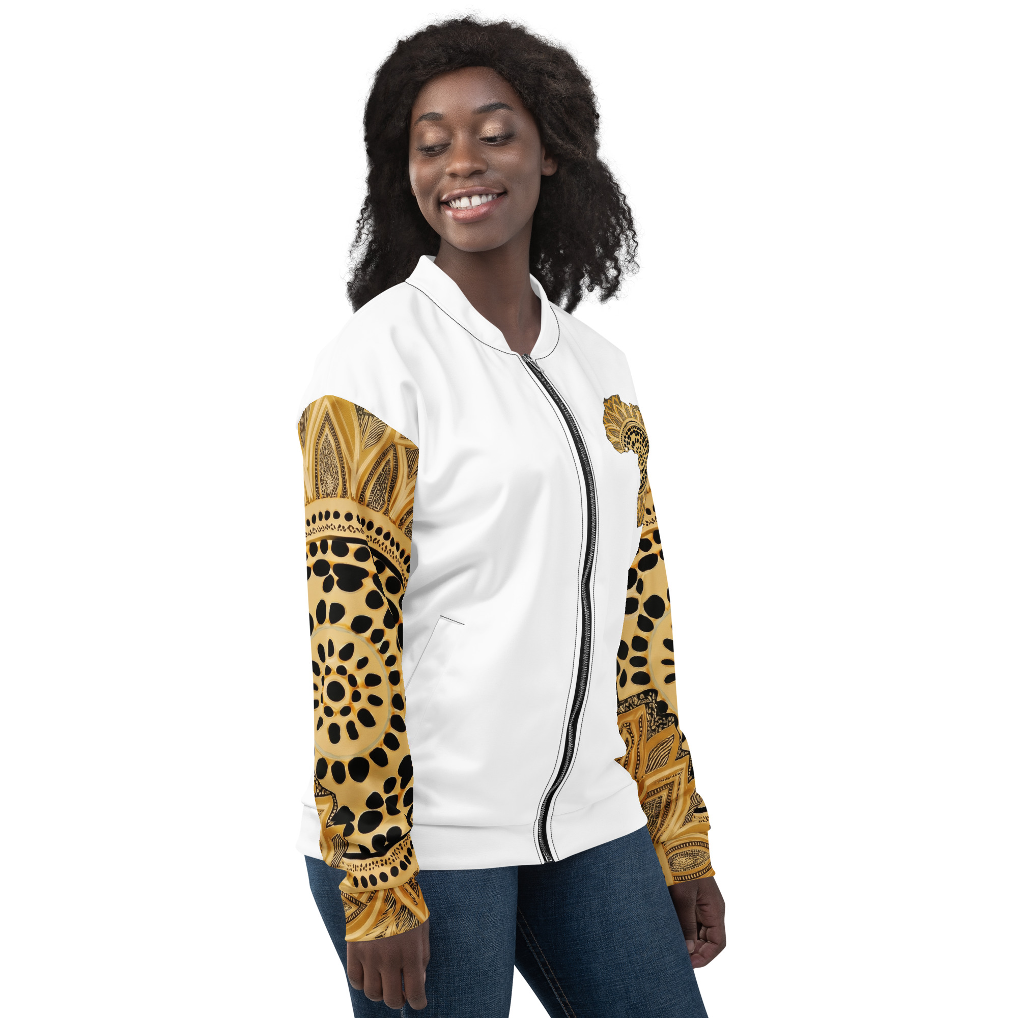 White Sika Ripple Afro Jacket - Image 3
