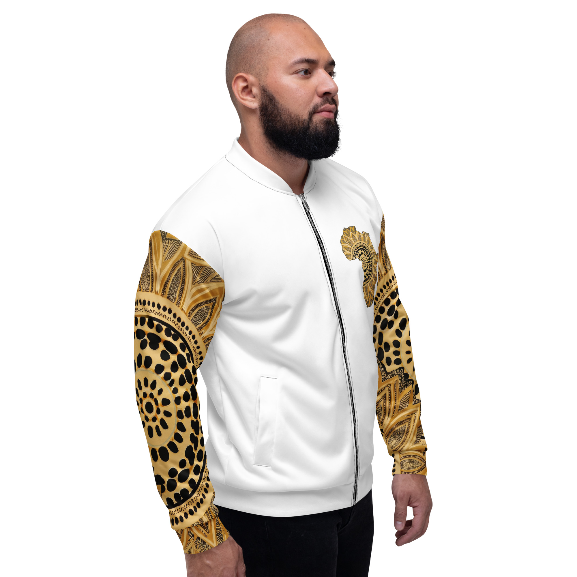 White Sika Ripple Afro Jacket - Image 8
