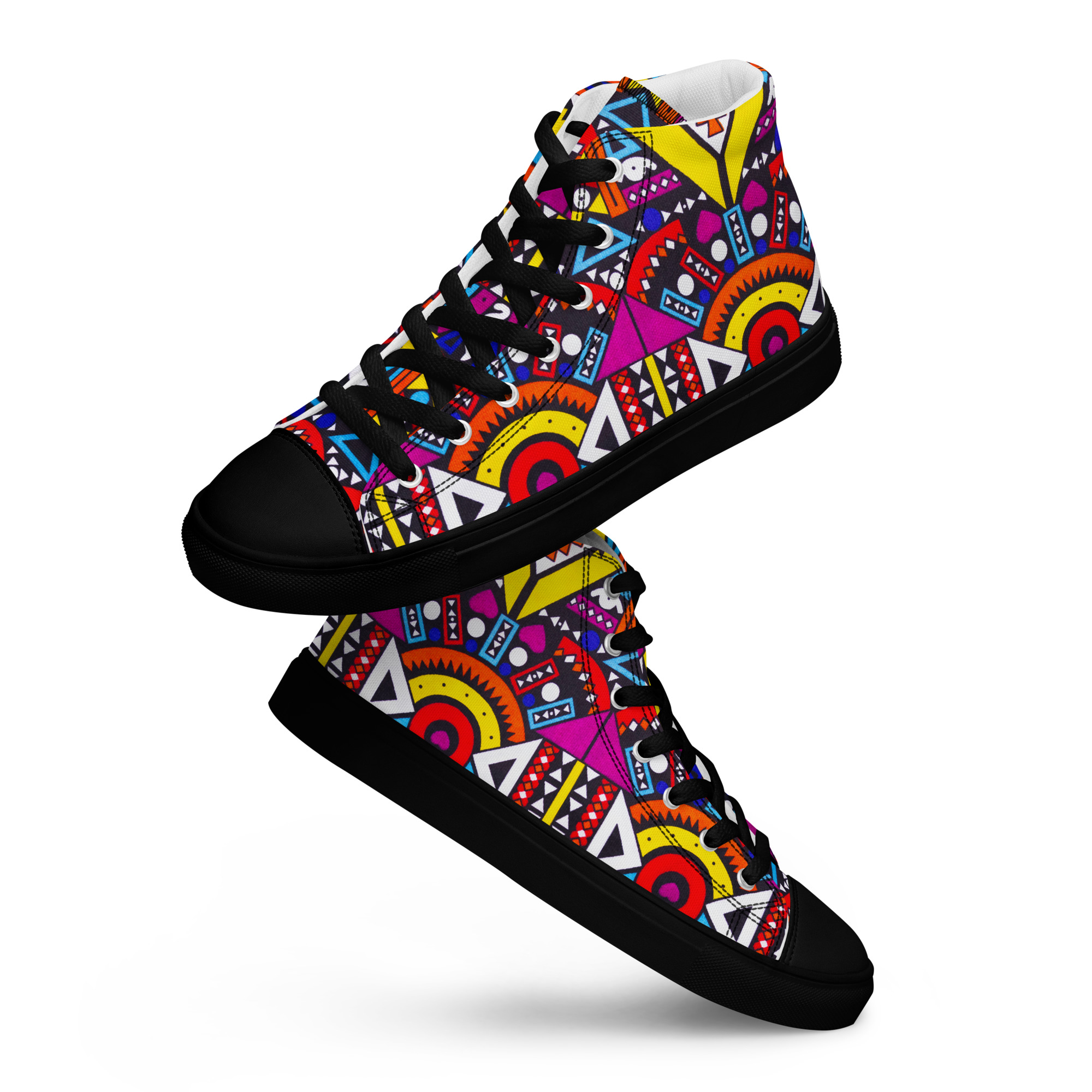 Afro-Electric men’s high top shoes - Image 8