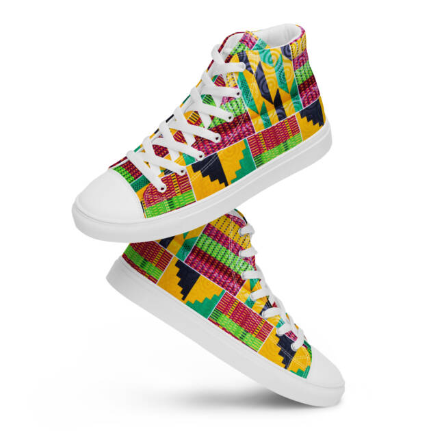 Kente men’s high top shoes