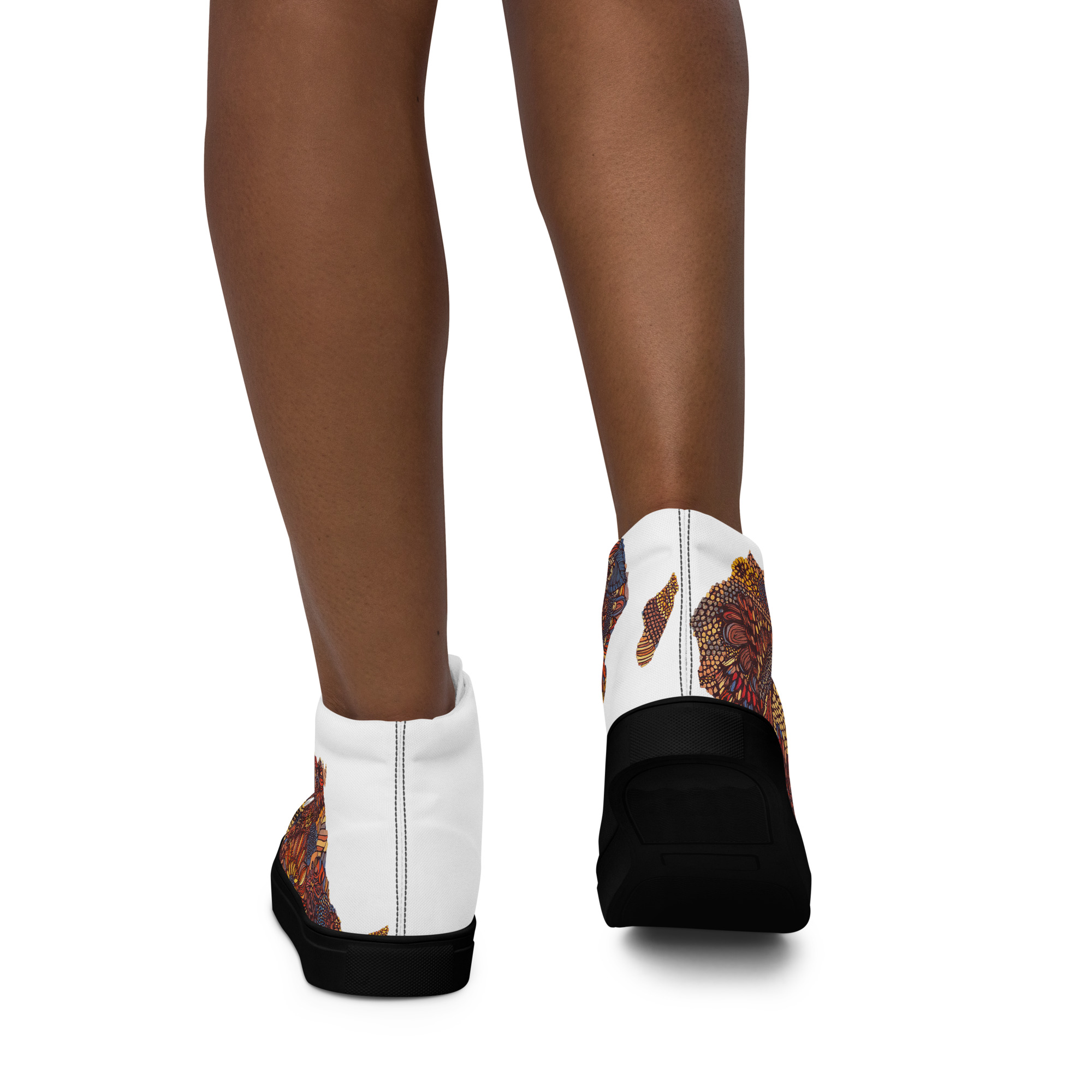 Safari Bloom Women’s high top shoes - Image 7
