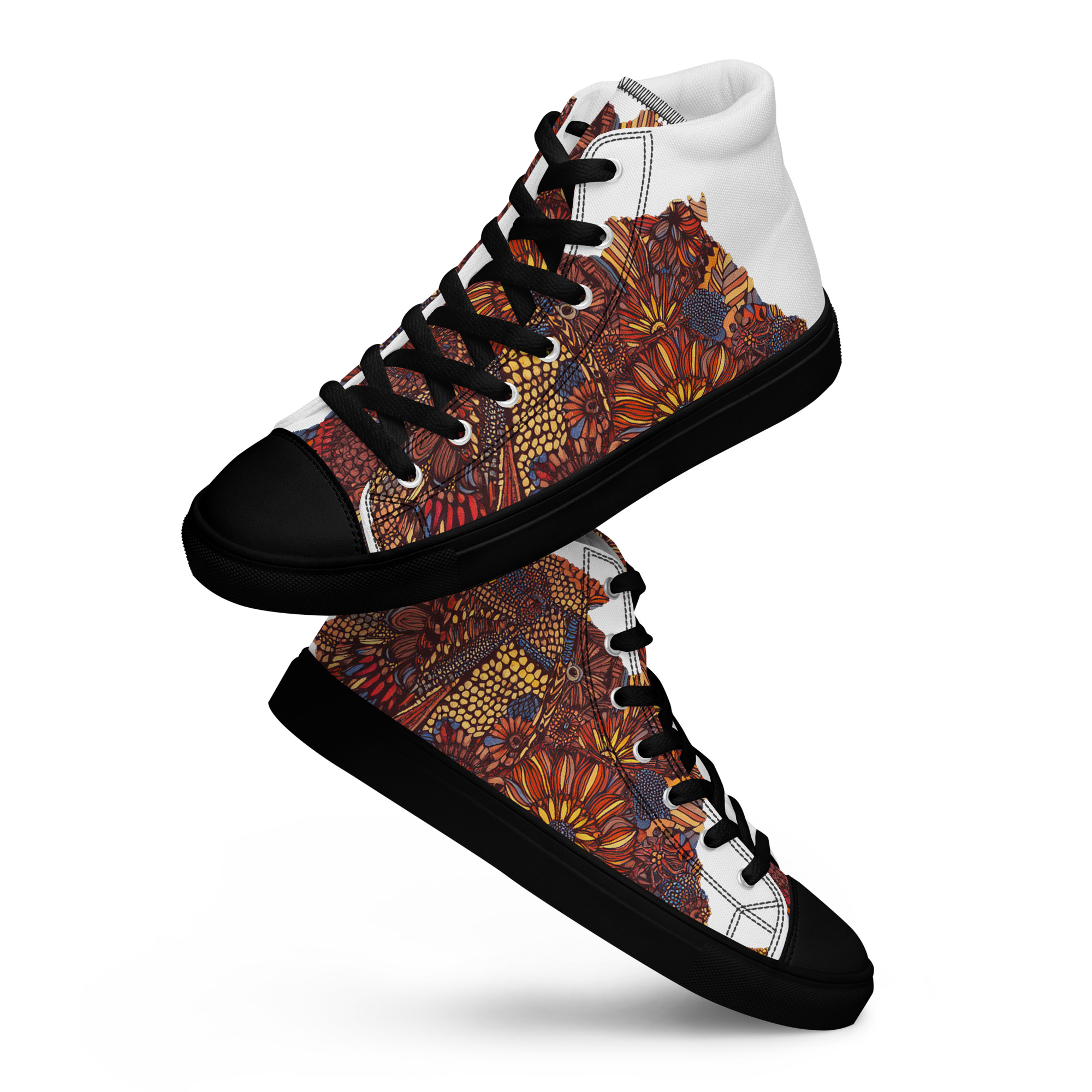 Safari Bloom Women’s high top shoes - Image 8