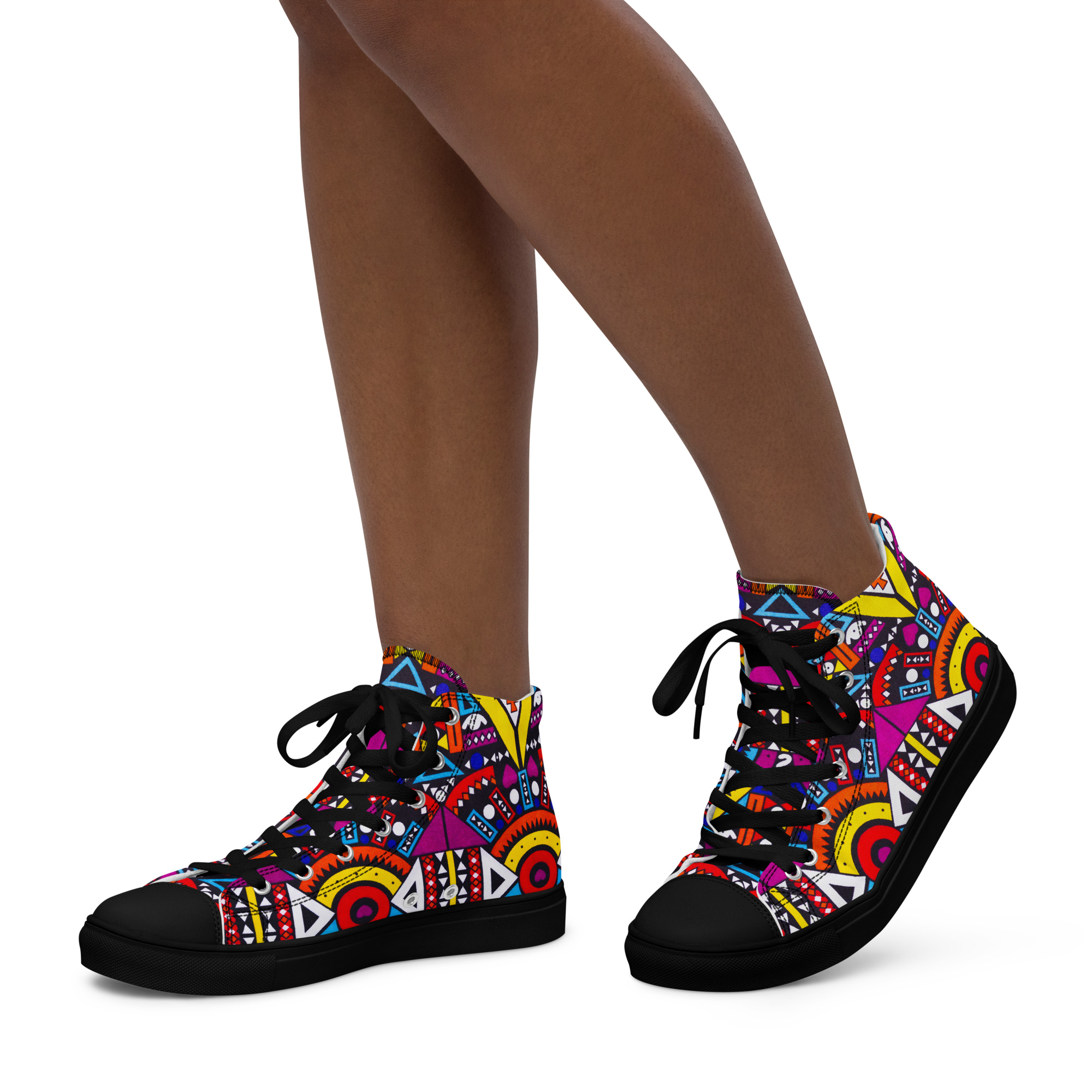 Afro-Electric Women’s high top shoes - Image 6