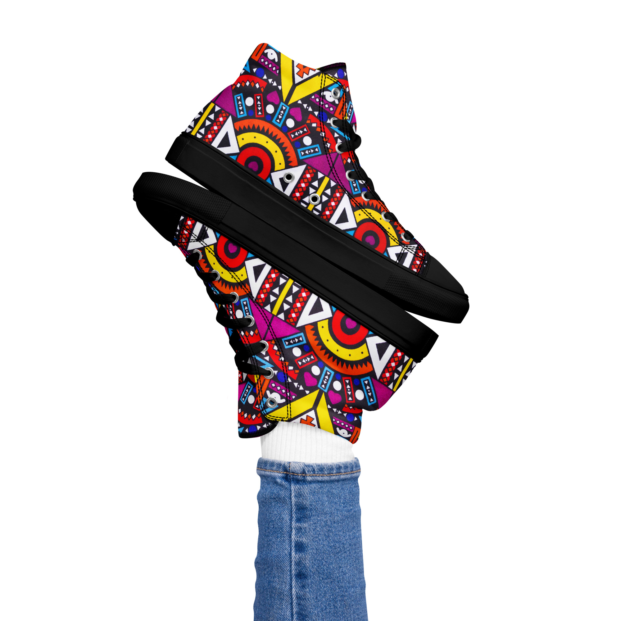 Afro-Electric Women’s high top shoes - Image 8