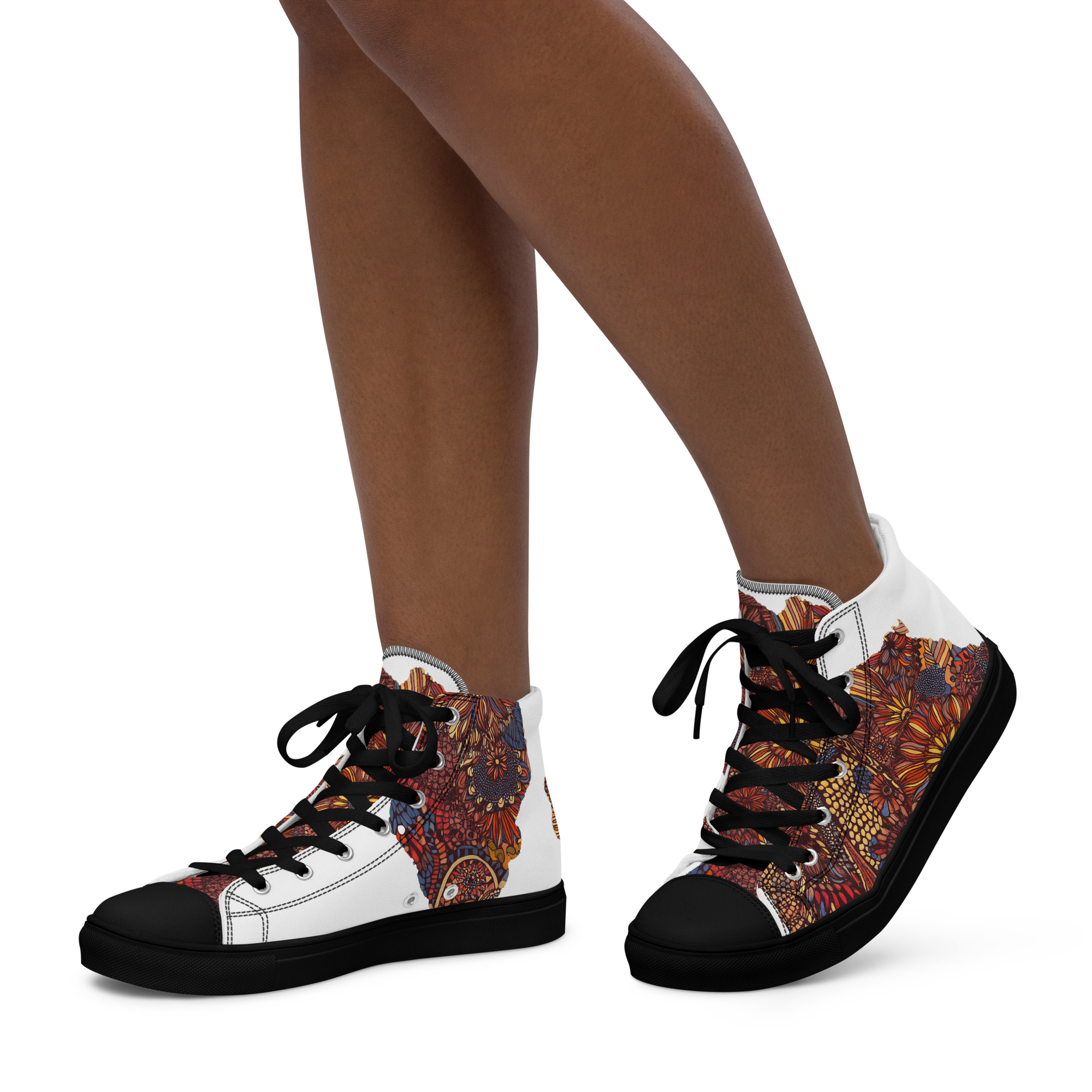 Safari Bloom Women’s high top shoes - Image 6