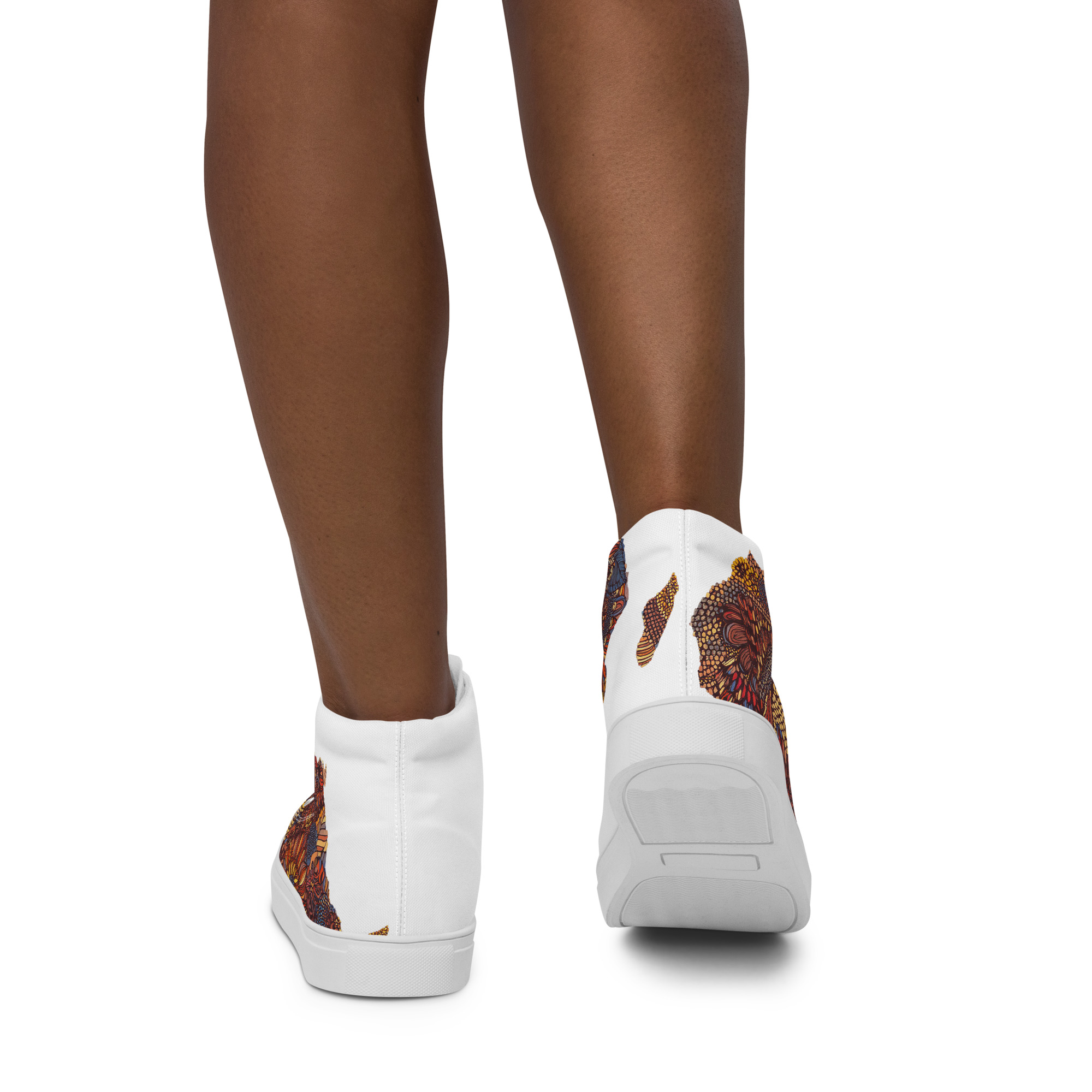 Safari Bloom Women’s high top shoes - Image 4