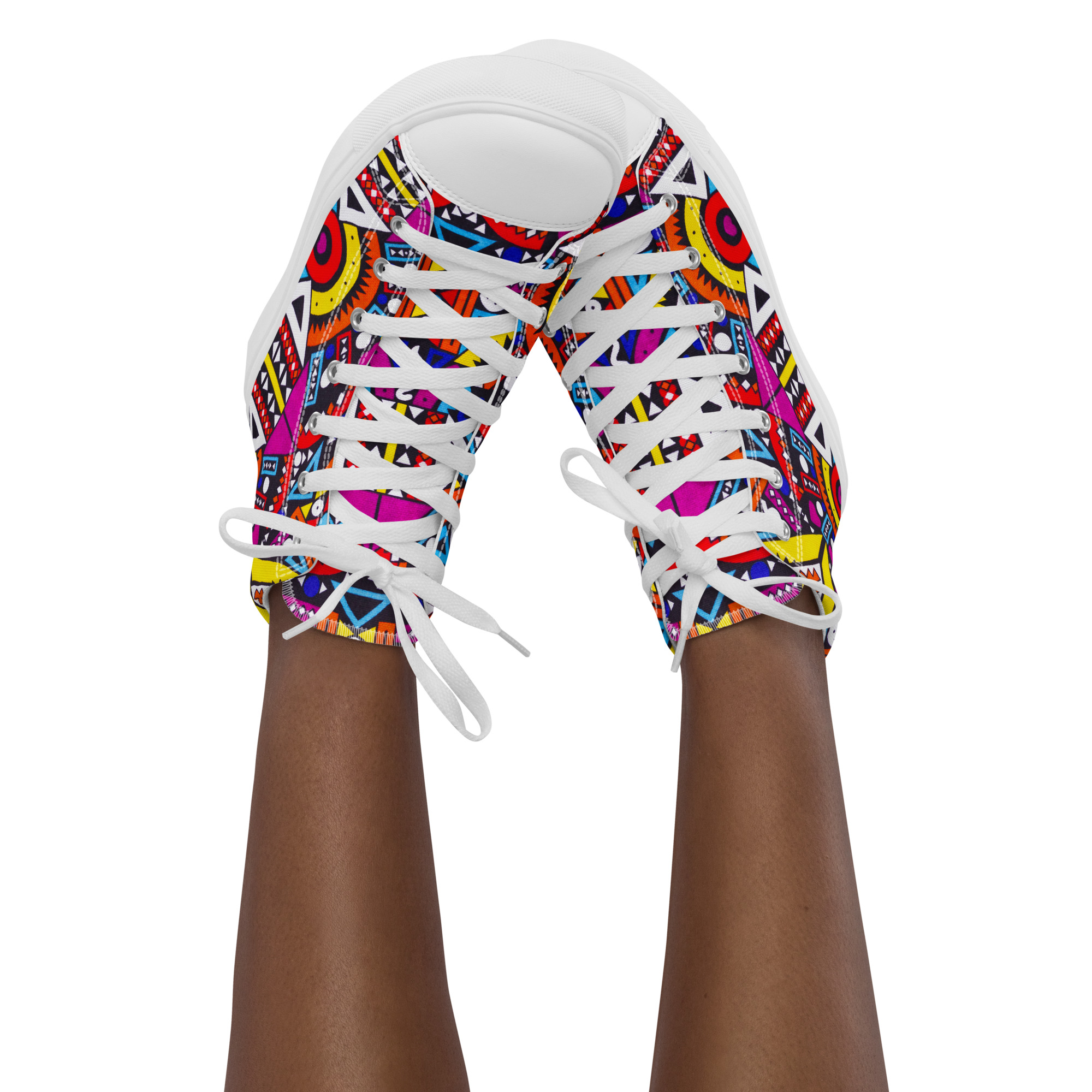 Afro-Electric Women’s high top shoes - Image 4