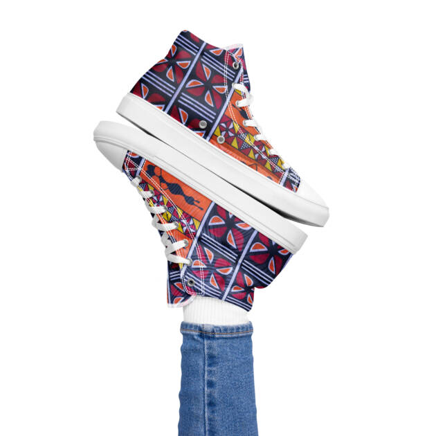 Afro-Mosaic Women’s high top shoes