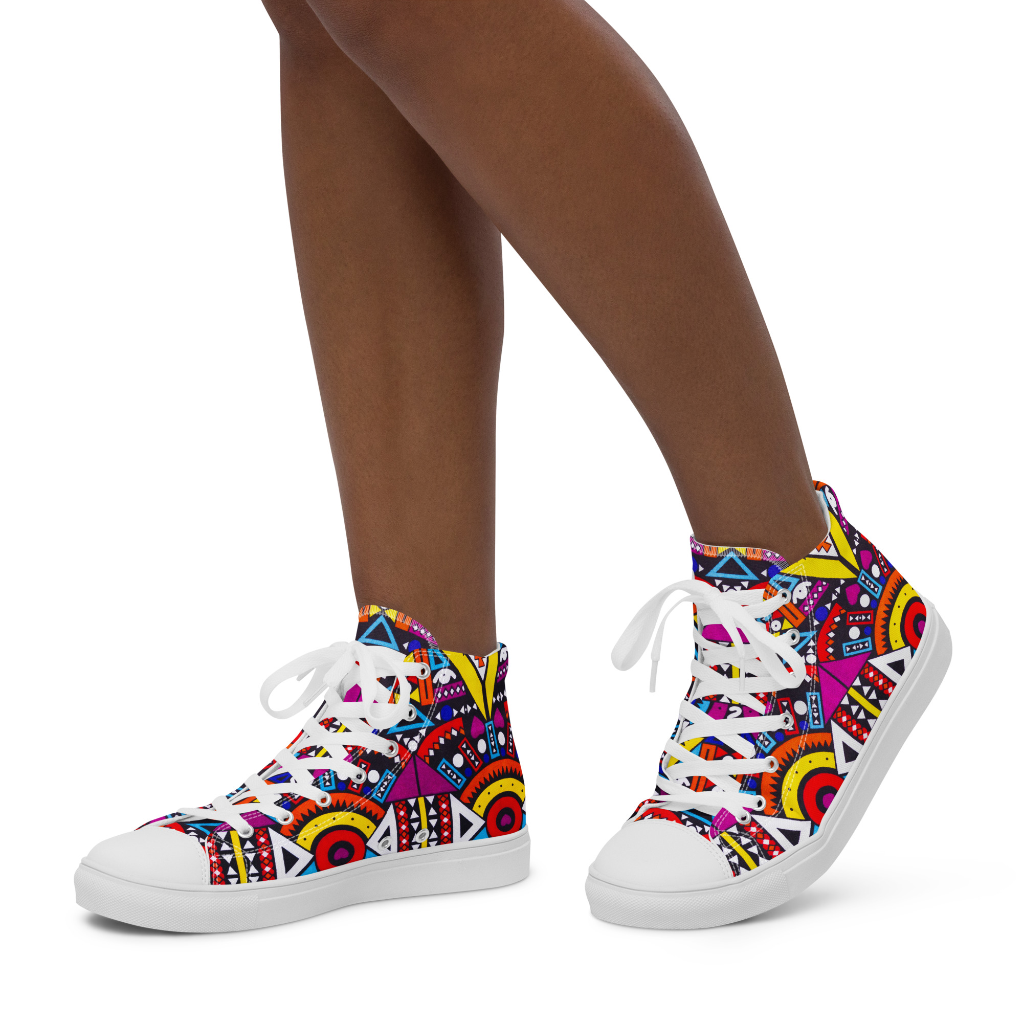 Afro-Electric Women’s high top shoes - Image 2