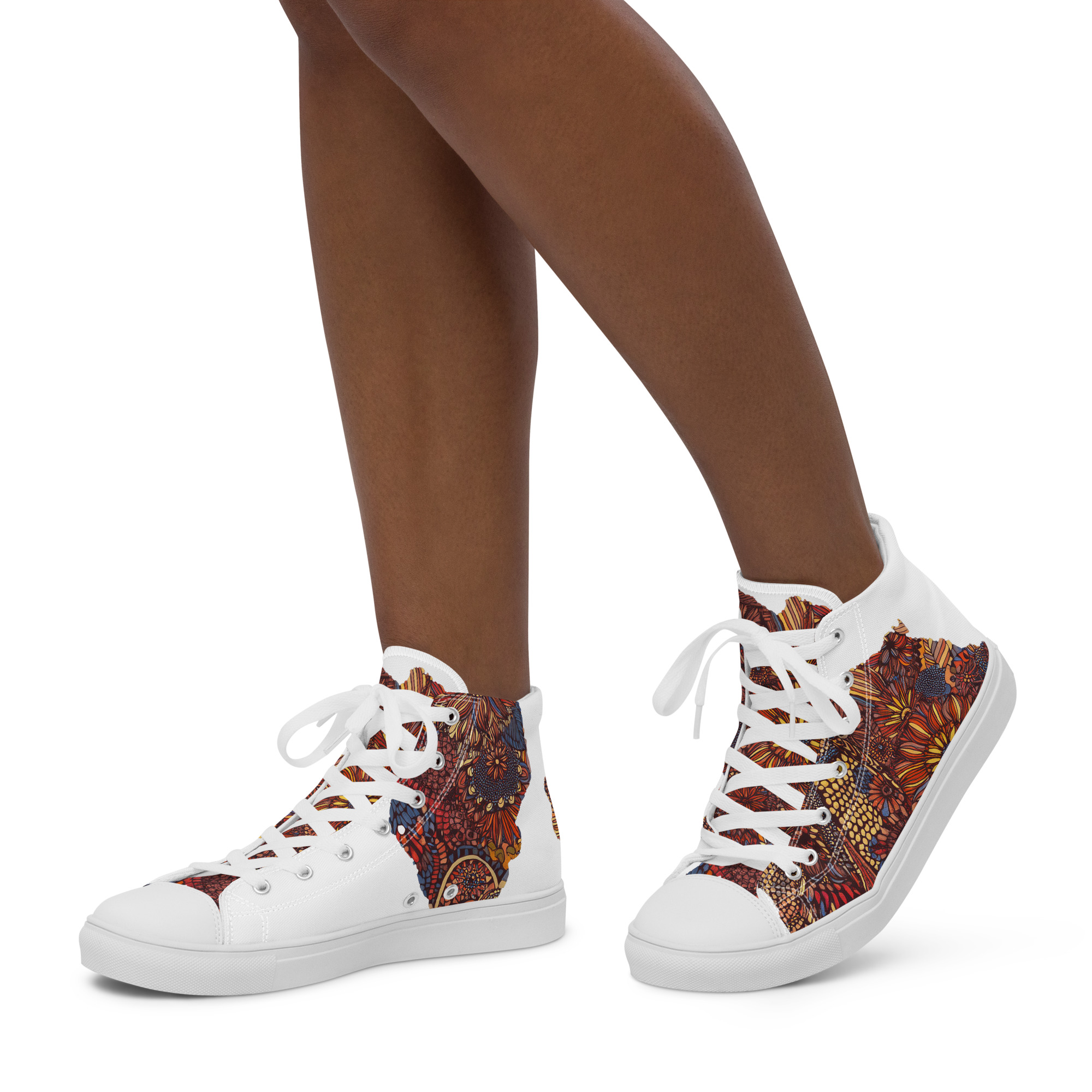 Safari Bloom Women’s high top shoes - Image 3